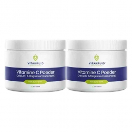 GratisVerzending2xVitakruidVitamineCPoederCalcium-Magnesiumascorbaat260gr