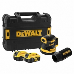 DeWALTDCW210P218V54VLi-ionXRFlexVoltAccuExcentrischeSchuurmachineSet2x50AhInTSTAK-125mm-Koolborstelloos