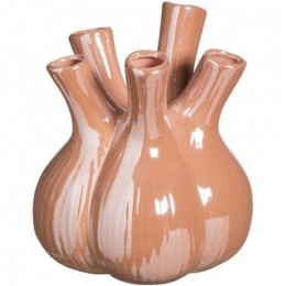 VaasTulp-peach-keramiek-20x17cm-LeenBakker