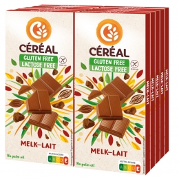 10xCralMelkchocoladeTabletGlutenvrijenLactosevrij100gr