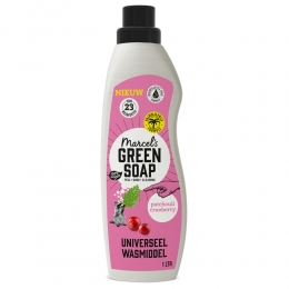 MarcelsGreenSoapWasmiddelPatchouliCranberry23Wasbeurten1liter