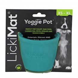 LickimatYoggiePotHondTurquoise8cm
