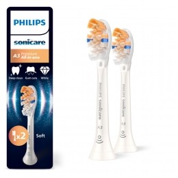 PhilipsSonicareOpzetborstelsA3PremiumAll-in-OneWit2stuks