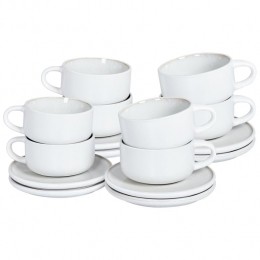 Beliani-SESAME-Kopenschotelsetvan8-Off-white-Steengoed