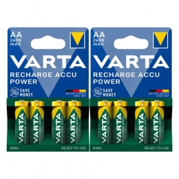 2xVartaRechargeAccuPowerAA2600mAhBlister4stuks