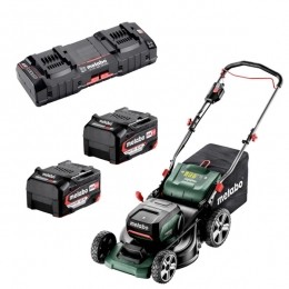 MetaboRM36-18LTXBL4618VLi-IonAccuGrasmaaierSet2x52Ah-Koolborstelloos-46cm