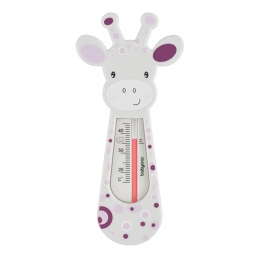 BabyOnoGiraffeSproetjesGrijsDrijvendeBadThermometer