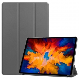 TabletHoesgeschiktvoorLenovoTabP11Pro115inch-Tri-FoldBookCase-CovermetAutoWakeFunctie-Grijs