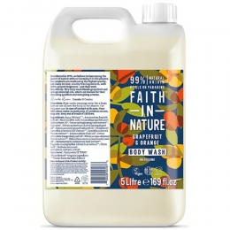 FaithInNatureDouchegelNavullingGrapefruitOrange5liter