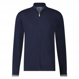 FellowsUnitedCardiganWithRibDetailsNavy2XL