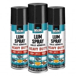 3xBisonLijmsprayHeavyDuty500ml