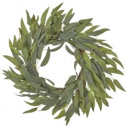 Beliani-GAMRUN-Krans-Groen-65cm-Synthetisch