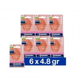 6xLabelloLippenbalsemCaringBeautyNude