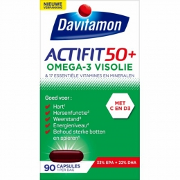 GratisVerzending4xDavitamonActifit50Omega-3Visolie90capsules