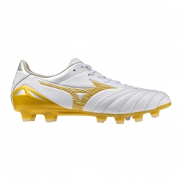 MizunoMoreliaNeoIVProGrasVoetbalschoenenFGWitGoudZilver