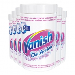 6xVanishOxiActionPoederWitteWas1500gr