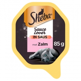 ShebaKattenvoerNatvoerSauceLoversZalm85gr