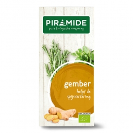 6xPiramideKruidentheeBioGember20stuks