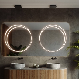 SOLLUXLIGHTINGLEDhanglampRio55verticaal3000Kzwart