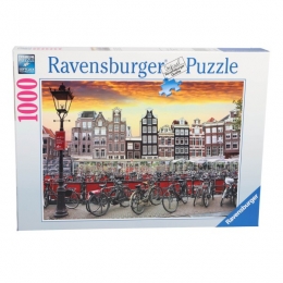 RavensburgerPuzzelAmsterdamFietsenstalling1000Stukjes