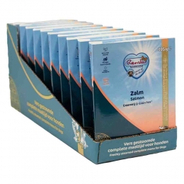 10xRenskeVersGestoomdCompleteMenuHondenvoerNatZalmGraanvrij395gr