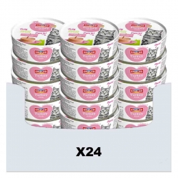 24xSmolkeKattenvoerSoftPatKalkoen80gr
