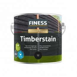 FinessTimberstain-Zwart-25L