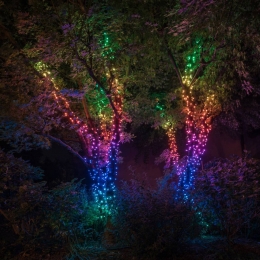 TwinklyRGBlichtkettingenzwart400lichtpunten32m