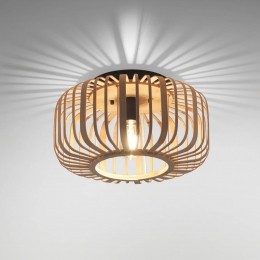 JUSTLIGHTGmbHRacoonplafondlampvanhoutdikkestutten42cm