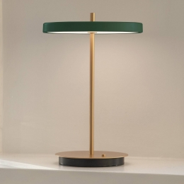 UMAGELEDtafellampAsteriaMovebosgroenmessing31cm