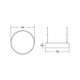 BRUMBERGBiroCircleLED75cmdirectDALIzilver4000K
