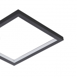 EGLOLEDplafondlampGafareszwartaluminium33cmafstandsbedieningCCT