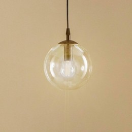 EMIBIGLIGHTINGHanglampGlassyzwarthelderglas14cmE14