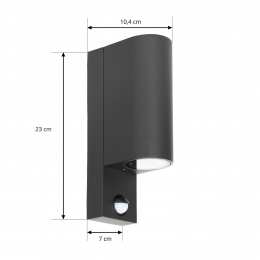 PriosbuitenwandlampTetjezwartrondsensor