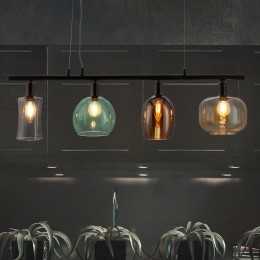NowaHanglampTelestometglazenkappen4-lamps