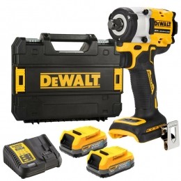 DeWALTDCF921E2T-QW18VLi-ionXRAccuSlagmoersleutelSet2xPOWERSTACKAccuInTSTAK-12-Koolborstelloos