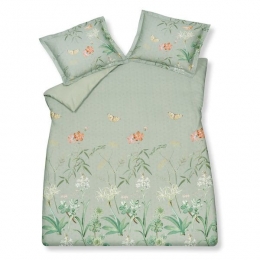 VandyckFlowerGardensmokegreendekbedovertrek