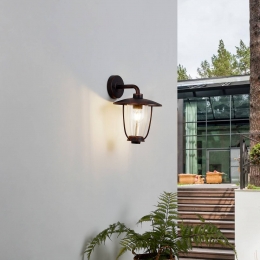 LindbybuitenwandlampSatishkoperkleurigijzer32cm