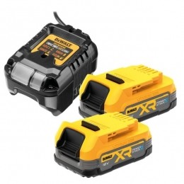 DeWALTDCB1102E218VLi-ionAccuStarterSet2x17AhPOWERSTACKLader