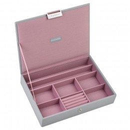 StackersGreyAntiqueRoseClassicLidded
