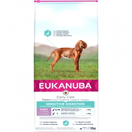 EukanubaDailyCareSensitiveDigestionPuppyHondenvoer12kg