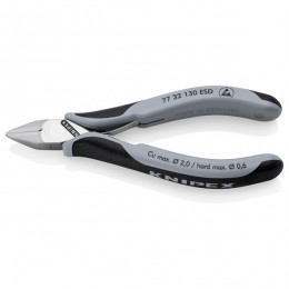Knipex7732130ESDElektronicaZijsnijtang-130mm
