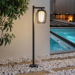 LucandeTuinpadverlichtingChandan100cmzwartaluminium