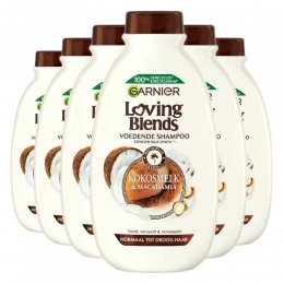 6xGarnierLovingBlendsKokosmelkenMacadamiaShampoo300ml