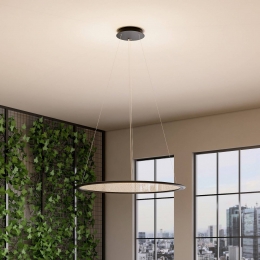 Deko-LightLEDhanglampPANELzwart63cmmetaalCCTdimbaar50W