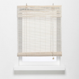 RolgordijnBamboeWit120x220cm