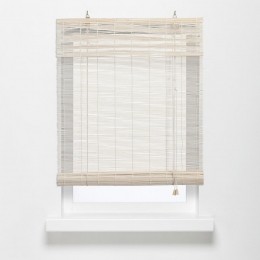 RolgordijnBamboeWit60x160cm