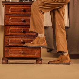 VerticeChelseabootsbruinSuede