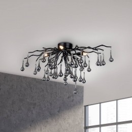 PaulNeuhausplafondlampIcicle4-lampszwart