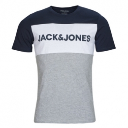 T-shirtKorteMouwJackampJonesJJELOGOBLOCKINGTEE